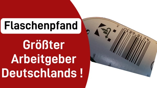 1.030.000 in Deutsch­land auf sam­meln von Pfand­fla­schen angewiesen.