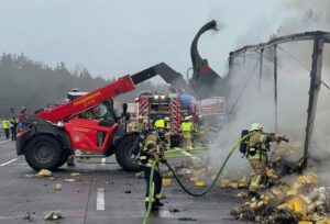 Brandeinsatz BAB2 Helmstedt
